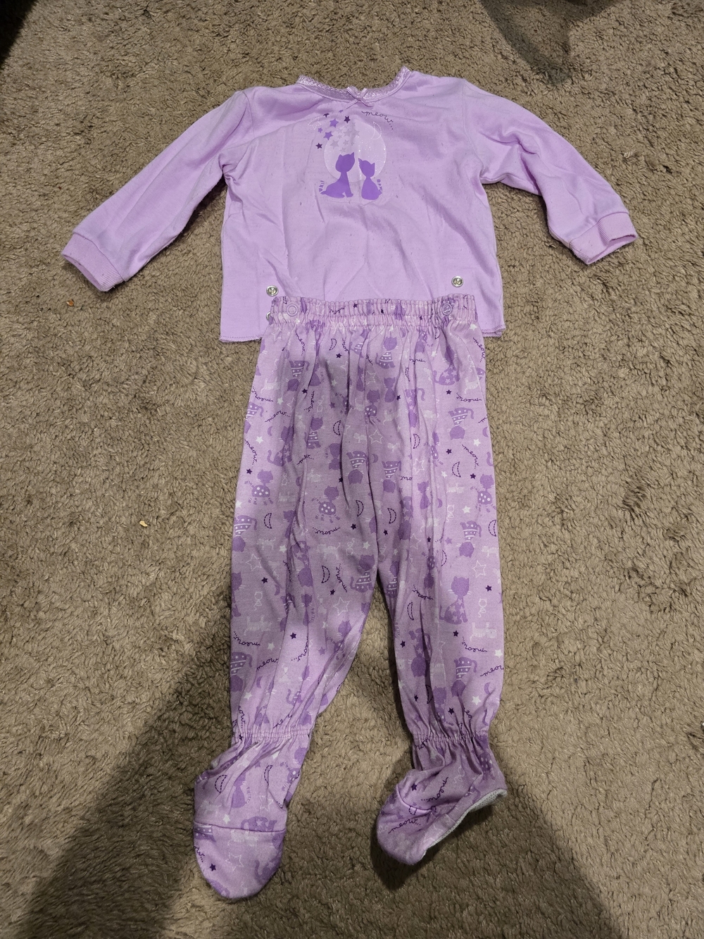 Lilac Toddler Two-Piece Pajama Set